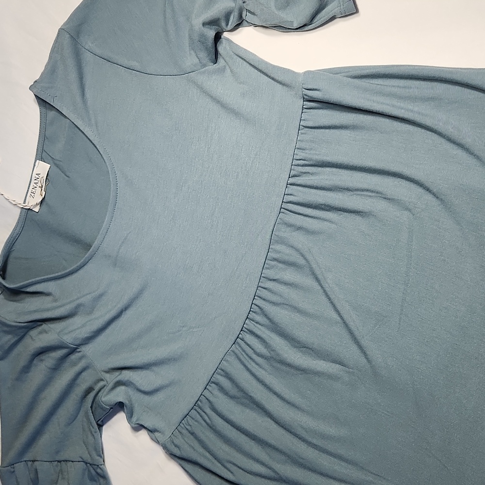 Zenana Tiered Ruffle Midi Dress – Sizes S & XL – NWT - Picture 2 of 6